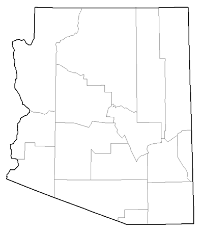Image showing a county map of Arizona