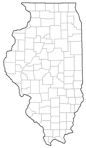 Image showing a county map of Illinois