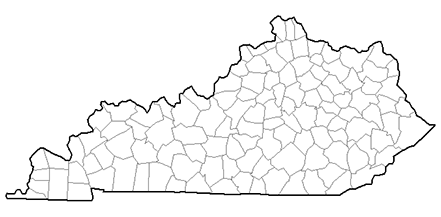 Image showing a county map of Kentucky