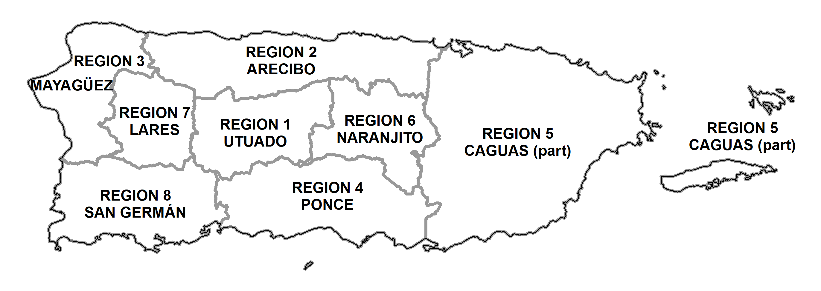 Image showing a regional map of Puerto Rico