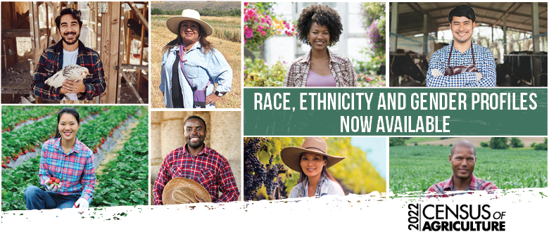 2022 Census of Agriculture - Race, Ethnicity and Gender Profiles are now available.